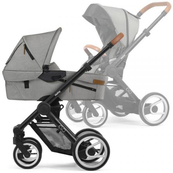

универсальная 2 в 1 Mutsy EVO UN Light Grey/EVO2 Cognac Grip Black (SEATEVOUNLGREY-COTEVOUNLGREY-EVO20COGRB)