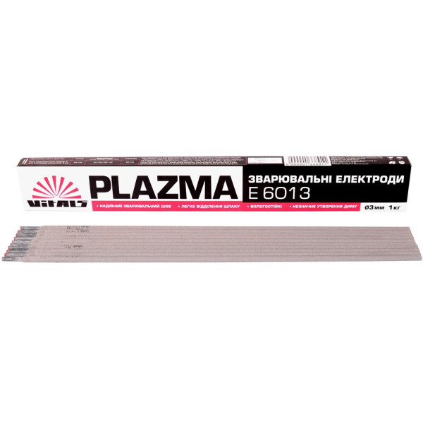 

Электроды сварочные Vitals Plazma 3мм, X 1кг (133891)