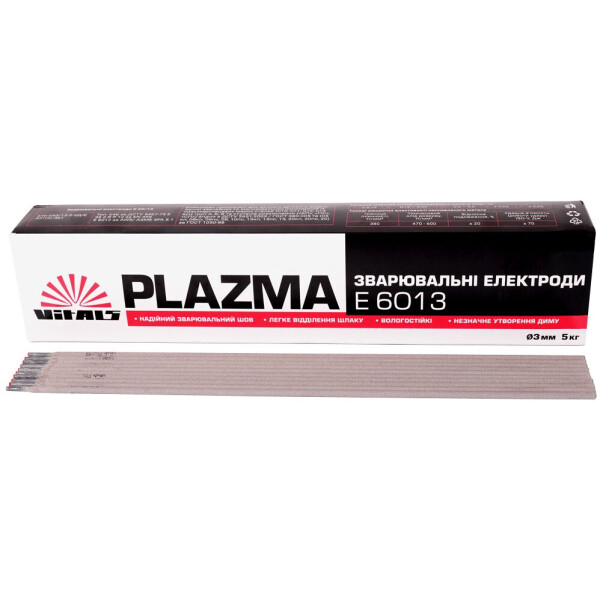 

Электроды сварочные Vitals Plazma 3мм, X 5 кг (133893)