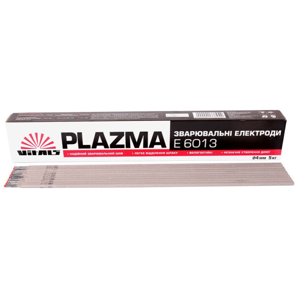 

Электроды сварочные Vitals Plazma 4мм, X 5 кг (133894)