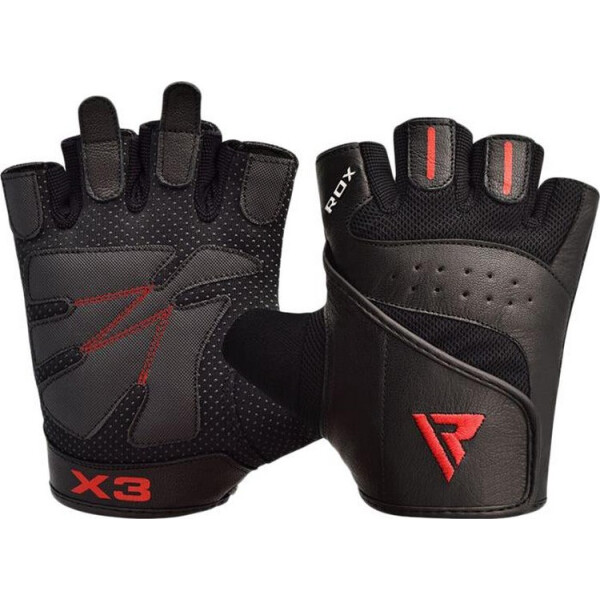 

Перчатки для фитнеса RDX S2 Leather Black S(2547_40277)