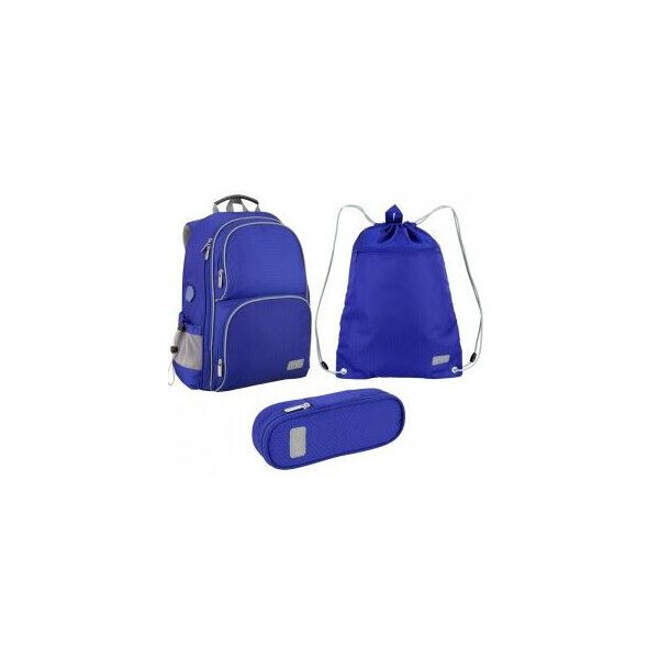 

Рюкзак Kite+пенал+сумка для обуви 702-3 Smart синий (SET_K19-702M-3)