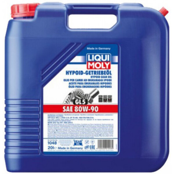 

Трансмиссионное масло Hypoid-Getriebeoil SAE 80W-90 (GL5) 20L