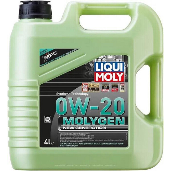 

Моторное масло LIQUI MOLY Molygen New Generation 0W-20 4L