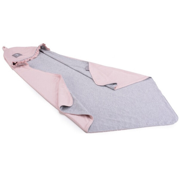 

Летнее одеяло Cottonmoose KS 477/113/49 powder pink cotton jersey melange cotton jersey (розовая пудра с серым меланж)