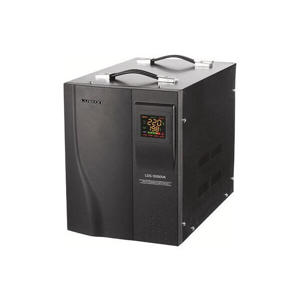 

Стабилизатор напряжения сервоприводный LUXEON LDS-10kVA, 10000VA, 7000ВТ, LED, 140-260V, 220 ± 3%, клемы, Металл, Black