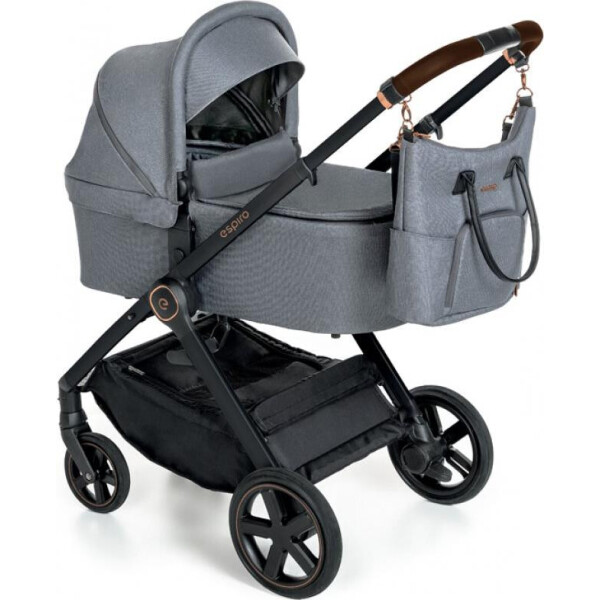 

Детская коляска универсальная 2 в 1 Espiro Only 117 Graphite Street (black&rosegold frame)