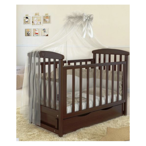 

Детская кроватка Angelo lux 7 темный орех (11019)