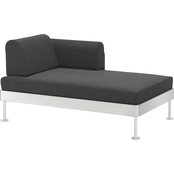 

Шезлонг IKEA DELAKTIG с подлокотником серый (492.894.72)