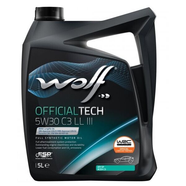 

Масло моторное WOLF 5W-30 OFFICIALTECH C3 LL III 5л (1048181)