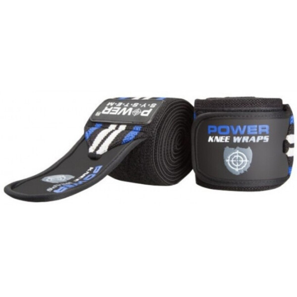 

Бинты на колени Power System Knee Wraps PS-3700 Blue/Black