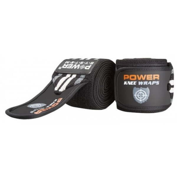 

Бинты на колени Power System Knee Wraps PS-3700 Grey/Black