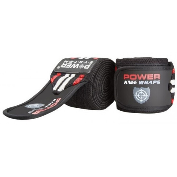 

Бинты на колени Power System Knee Wraps PS-3700 Red/Black