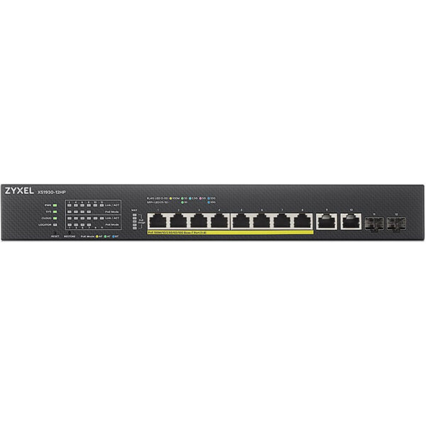 

Коммутатор ZYXEL XS1930-12HP (10хPoE GE+, 2хGE SPF+, L3, Max PoE 375 W)