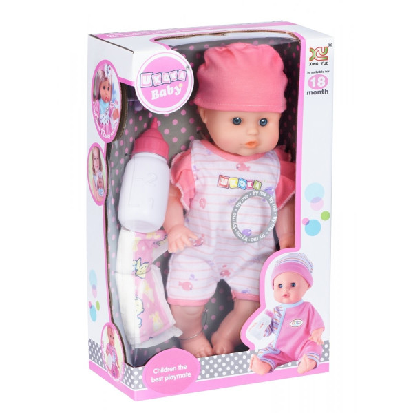 

Пупс Same Toy Ukoka в белом с аксессуарами и звуком 35 см 8018M2Ut
