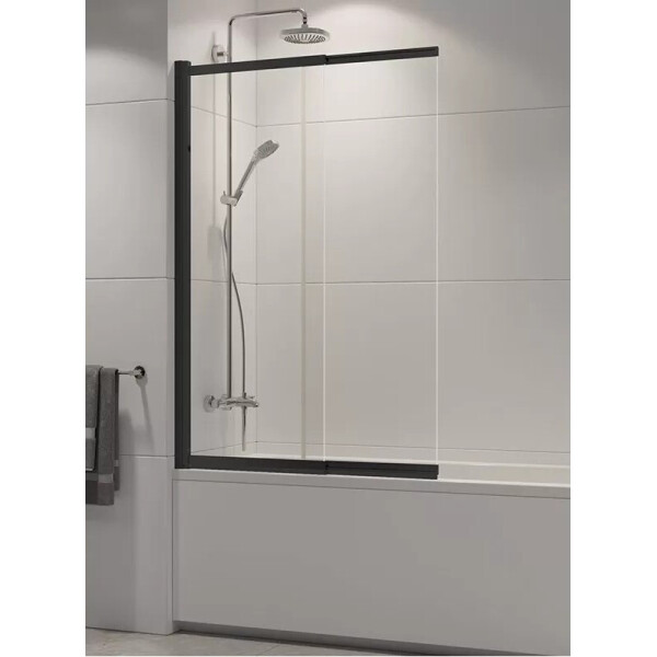 

Шторка для ванны NEW TRENDY Sensi Black 100х150 см, P-0046