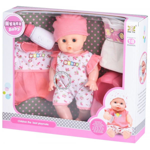

Пупс Same Toy Ukoka с аксессуарами и звуком 35 см 8019I2Ut