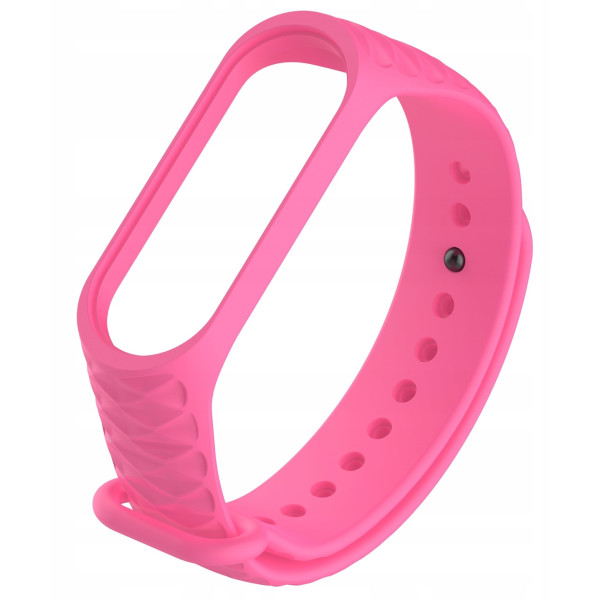

Ремешок для фитнесс браслета Mi Band 3 Gasta Fluted color Pink