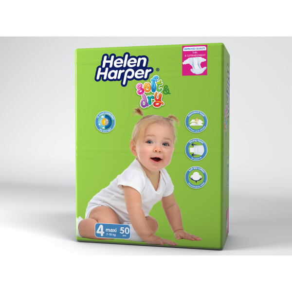 

Подгузники Helen Harper Ultra Soft&Dry 4 (7-18кг) 50 шт Maxi (5411416022534)
