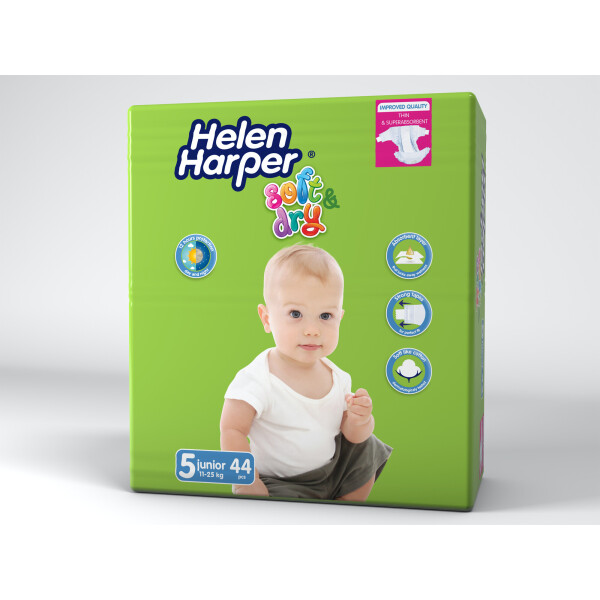 

Подгузники детские Helen Harper Soft & Dry 5 (11-25кг) 44шт Junior (5411416022541)