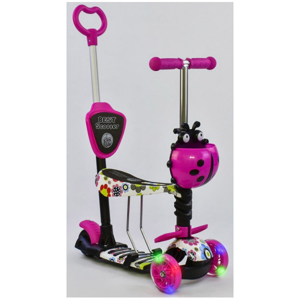 

Самокат 5 в 1 Best Scooter Flowers 74230 Crimson (74230)