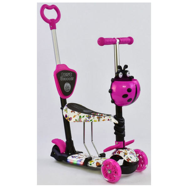 

Самокат 5 в 1 Best Scooter Butterflies 58420 Crimson (58420)
