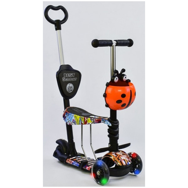 

Самокат 5 в 1 Best Scooter 15600 Black/Orange (15600)