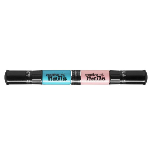 

Лак для ногтей детский Creative Nails (2 цвета Сочный голубой + Нюд) (MA-303022+303027)