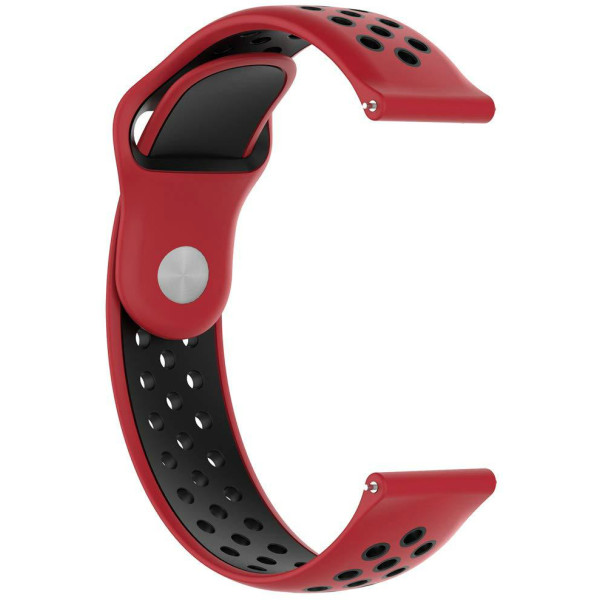 

Силиконовый ремешок Smart Band в AmazFit Bip красно-черн
