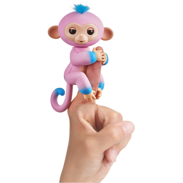 

Интерактивная двухцветная ручная обезьянка Wow Wee Fingerlings розово-синяя (W37204/3722)