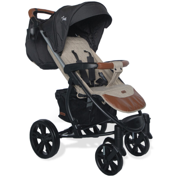 

Детская коляска прогулочная Bubago Model One Black + Coffee