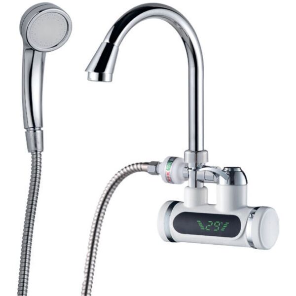 

Смеситель для ванны Aquatica (3.0 кВт 0,4-5 бар) проточный, JZ-7C141W