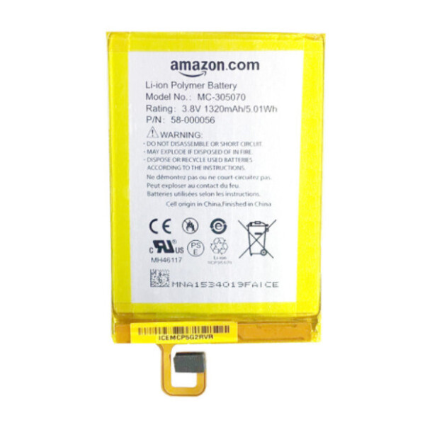 

Батарея Amazon Kindle Voyage 58-000056, MC-305070 (NM460GZ, S13-R2, S13-R2-A)