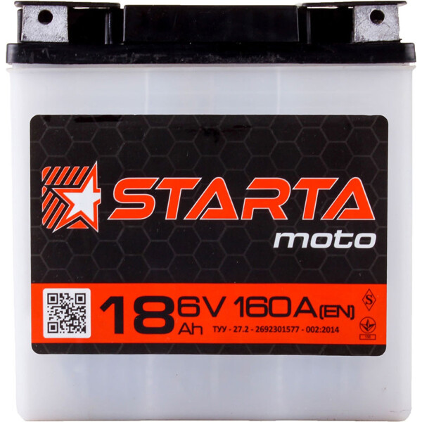 

STARTA Moto 6CT 18 (Под болт) [–|+]