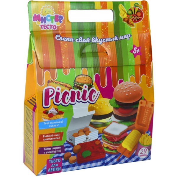 

Набор креативного творчества Strateg Мистер тесто - Picnic (71301)