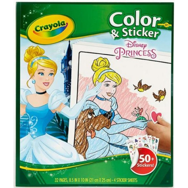 

Книга-раскраска Crayola Принцессы с наклейками (04-0202)