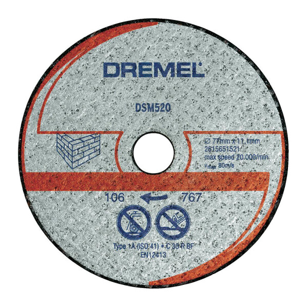 

Отрезной диск Dremel по бетону для DSM20 (2615S520JA)