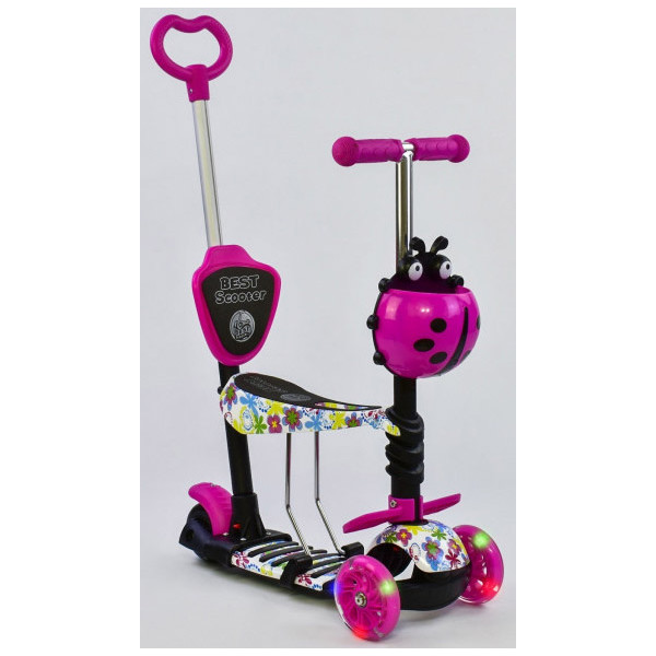 

Самокат 5 в 1 Best Scooter Flowers 62310 Crimson (62310)