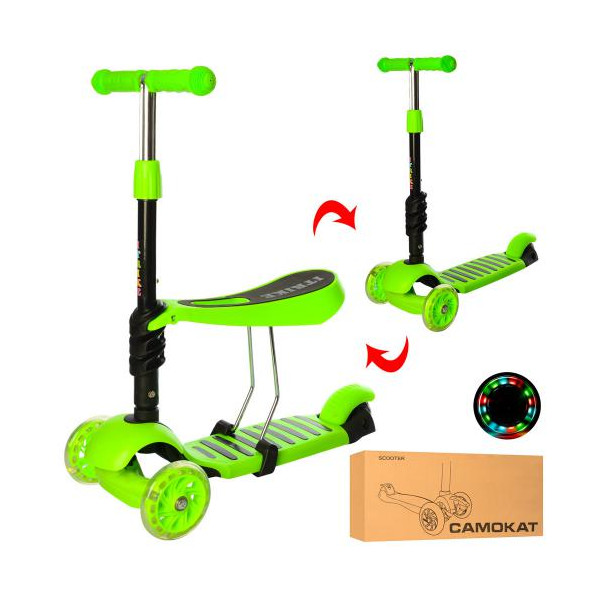 

Самокат 3 в 1 iTrike JR3-054-G Green (JR3-054)
