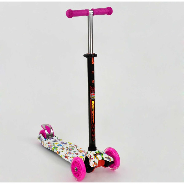 

Самокат Best Scooter MAXI Butterflies А 24652/779-1396 Black/White/Pink (779-1396)