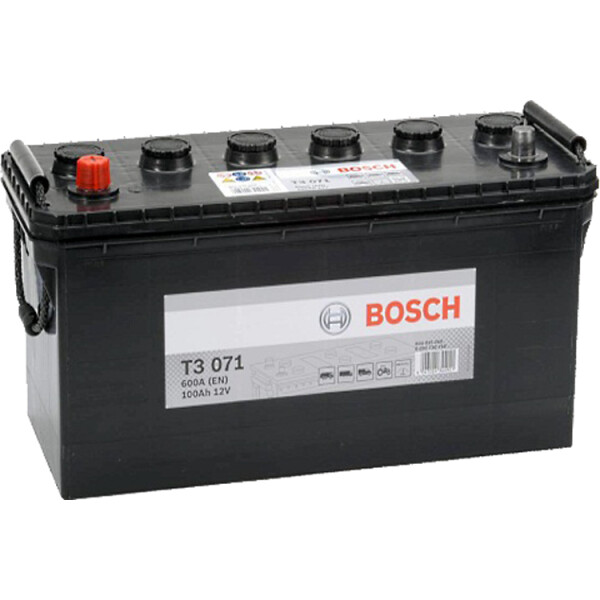

Автомобильный аккумулятор BOSCH 100Ah-12v (T3071) (L,EN600)