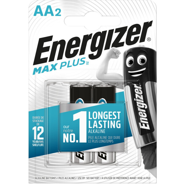 

Батарейка Energizer AA Max Plus (2шт/бл)
