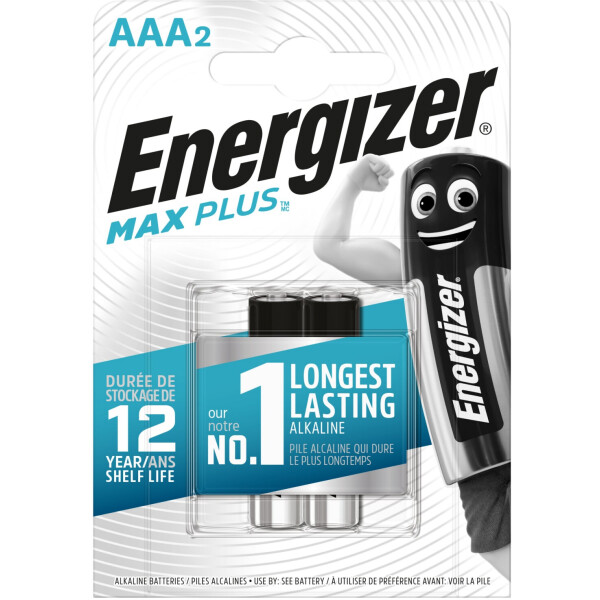 

Батарейка Energizer AAA Max Plus (2шт/бл)