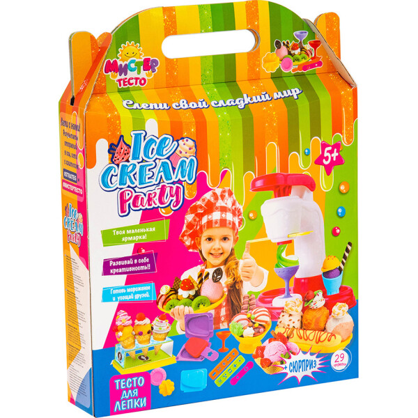 

Набор для творчества "Мистер тесто- ice cream party" в кор. 41,5*32,5*7,5 см //
