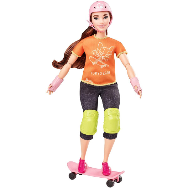 

Кукла Barbie Скейтбординг Олимпийские игры Токио Olympic Games Tokyo 2020 Skateboarder Doll GJL78