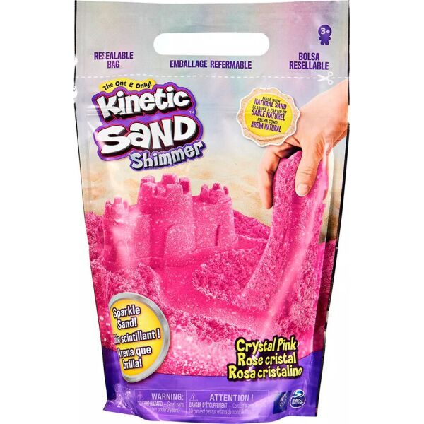 

Песок для детского творчества Kinetic Sand Розовый блеск 907 гр. (71489P)