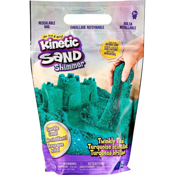 

Песок для детского творчества Kinetic Sand Бирюзовый блеск 907 гр. (71489T)