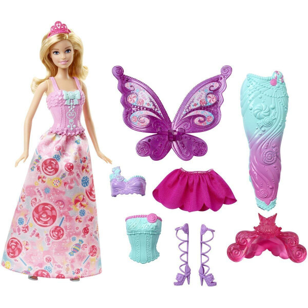 

Кукла Barbie Сказочное перевоплощение Dreamtopia Fairytale Dress Up Doll DHC39