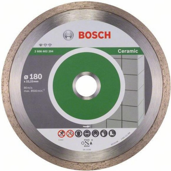 

Bosch Standard for Ceramic 180 x 22.23 мм (2608602204)