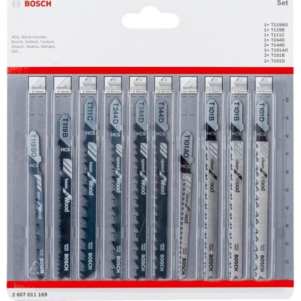 

Набор лобзиковых пилок Bosch Wood (2.607.011.169)